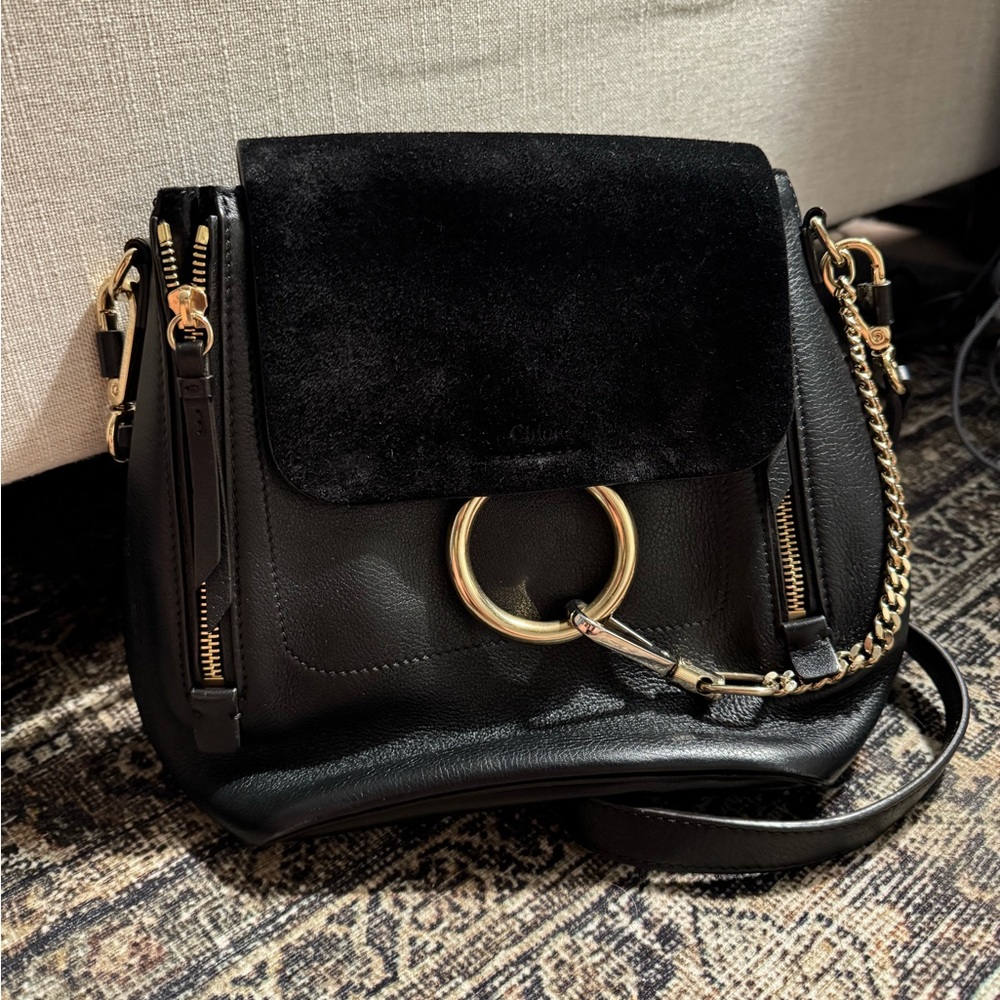 Chloe Faye Small Backpack - Black